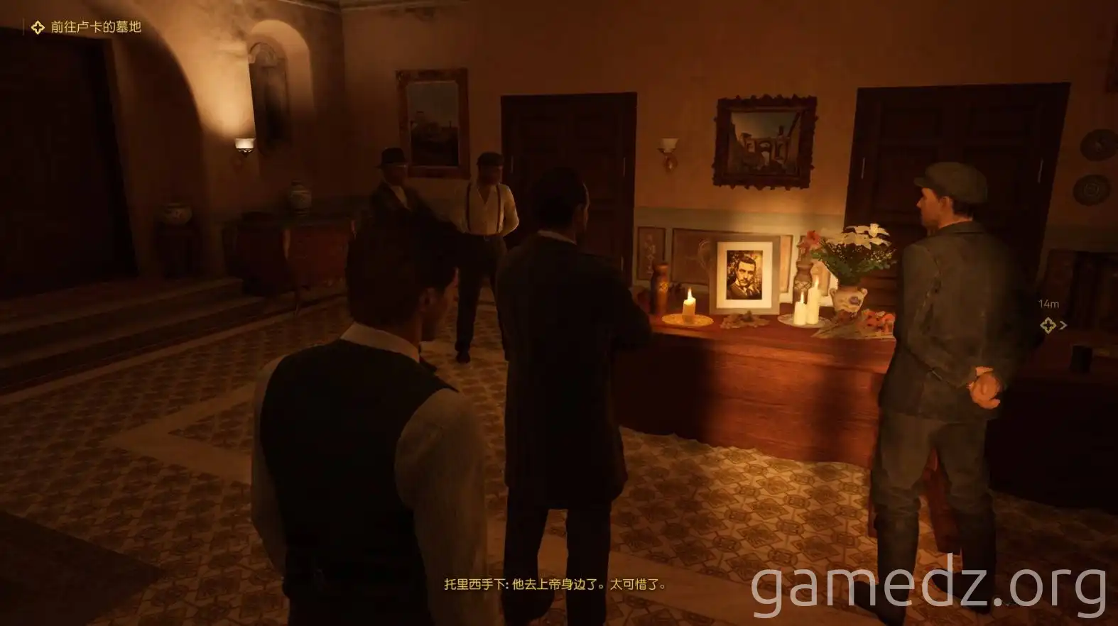 Mafia Chapter 12: Paying respects to Luca Mourning Luca's photo in Mafia Chapter 12