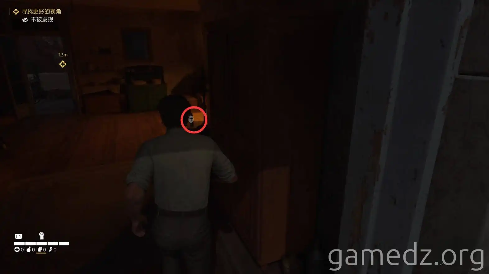 Charm location Mafia game interior with a charm on a table