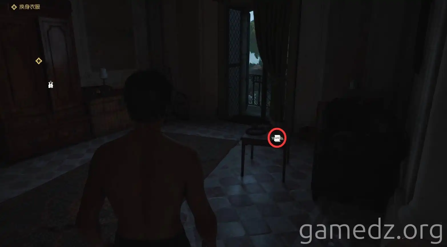 Mafia: Waking Up and Isabella's Letter Mafia game screenshot of Tommy Angelo in his apartment